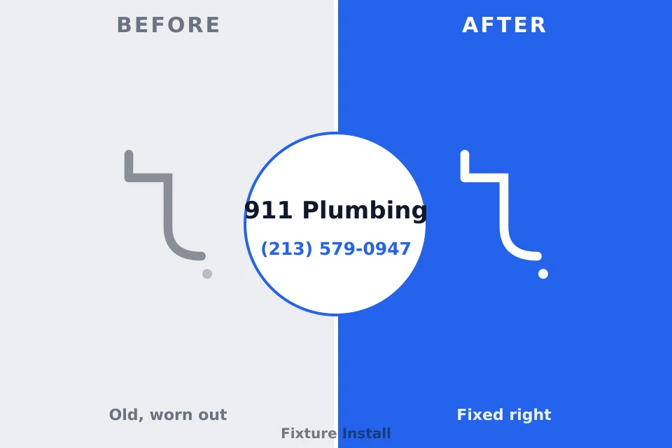 Before and after: plumbing repair Grass Lake, MI